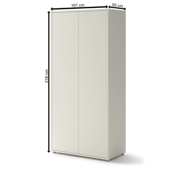 Šatníková skriňa BED CONCEPT BC-20 kašmírová 3