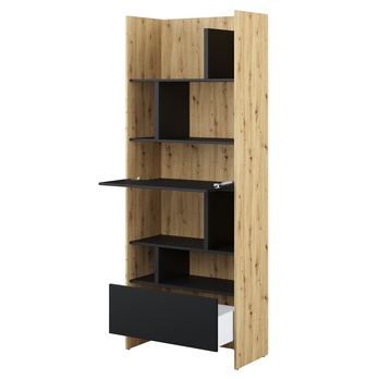Regál BED CONCEPT BC-22 dub artisan/čierna 2