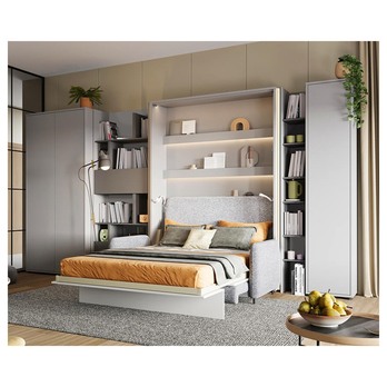 Regál BED CONCEPT BC-22 grafitová/sivá 1