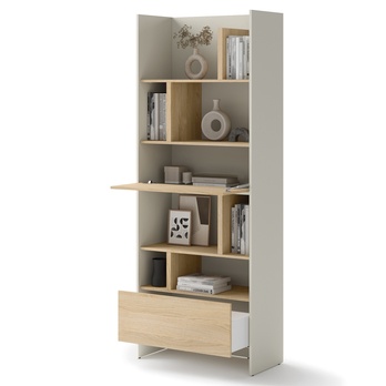 Regál BED CONCEPT BC-22 kašmírová/dub nagano 1