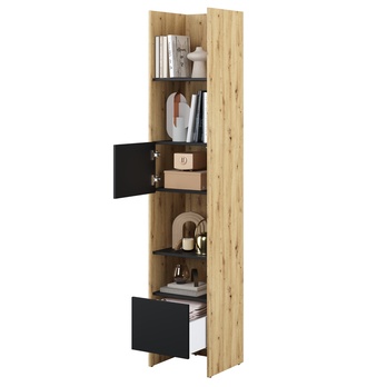 Regál BED CONCEPT BC-23 dub artisan/čierna 1