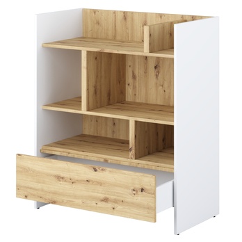 Regál BED CONCEPT BC-25 dub artisan/biela 2