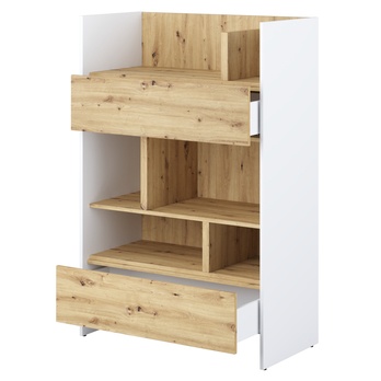 Regál  BED CONCEPT BC-26 dub artisan/biela 2