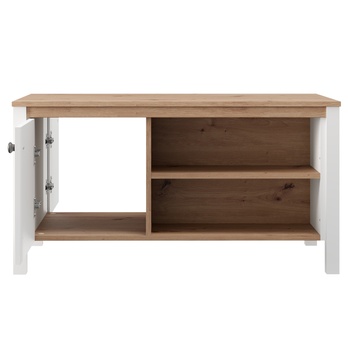Konferenčný stolík BEDFORD biela/dub artisan 2