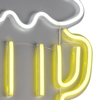Nástenné LED svietidlo BEER biela/viacfarebná 1