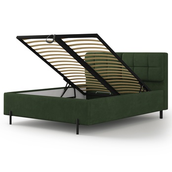Posteľ s roštom BELANI I tmavozelená, 120x200 cm 1