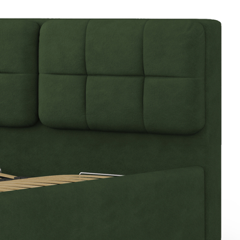 Posteľ s roštom BELANI I tmavozelená, 120x200 cm 3