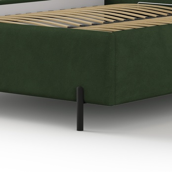Posteľ s roštom BELANI I tmavozelená, 120x200 cm 4
