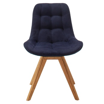 Jedálenská stolička BELFAST dub/tmavomodrá 1