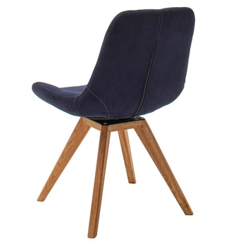 Jedálenská stolička BELFAST dub/tmavomodrá 2