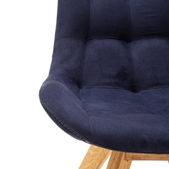 Jedálenská stolička BELFAST dub/tmavomodrá 3