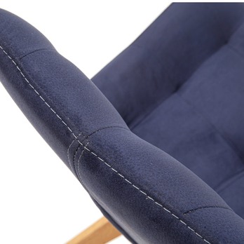 Jedálenská stolička BELFAST dub/tmavomodrá 5