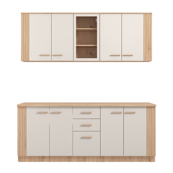 Kuchynský blok BELFORT 200 kašmírová/dub artisan 3