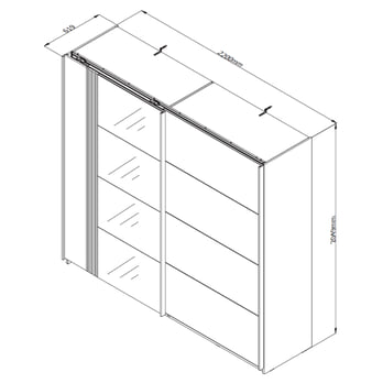 Šatníková skriňa BELFORT I kašmírová/dub artisan 5