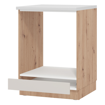 Skrinka na vstavanú rúru BELFORT kašmírová/dub artisan 2