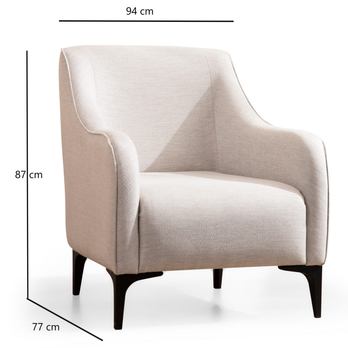 Kreslo BELISSIMO biela 3