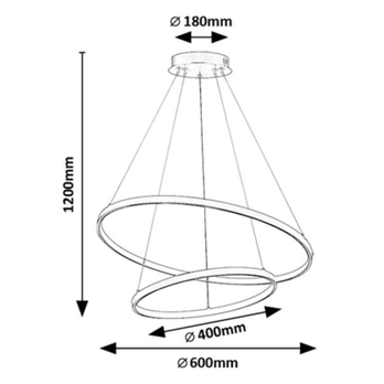 Závesné svietidlo BELIZA 2 zlatá 9