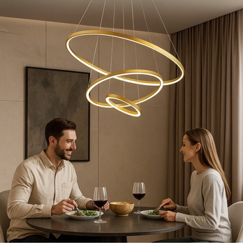 Závesné svietidlo BELIZA 3 zlatá 1