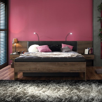 Posteľ s nočnými stolíkmi BELLEVUE 180x200 cm 3