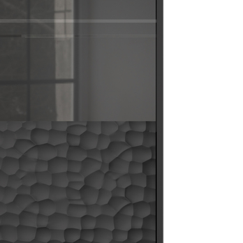 Vitrína BELLIT KM-1 čierna/zlatá 5