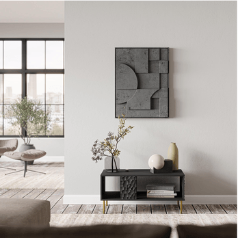 Konferenčný stolík BELLIT čierna/zlatá 1