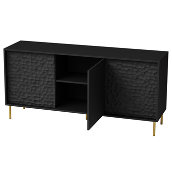 Komoda BELLIT čierna/zlatá 3