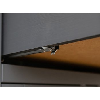 Vitrína BELLU 1.3 dub/grafit 8