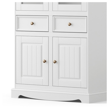 Vitrína BELLU 2D dub/biela 3