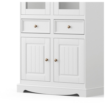 Vitrína BELLU 2D orech/biela 3