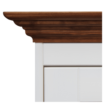 Vitrína BELLU 2D orech/biela 4