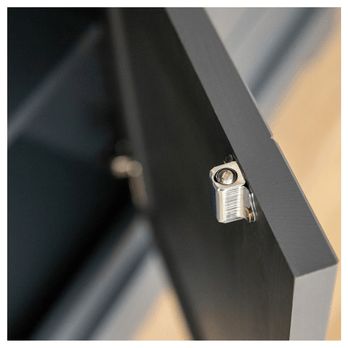 Vitrína  BELLU 2D dub/grafit 9