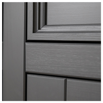 Vitrína  BELLU 2D borovica/grafit 6