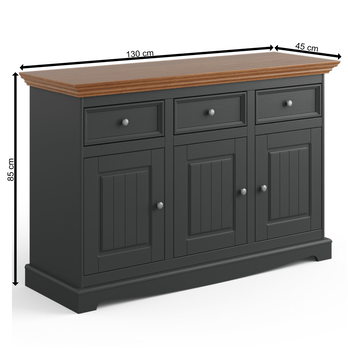 Komoda BELLU 3.3 dub/grafit 21