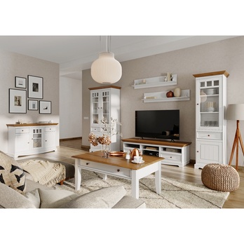 Komoda BELLU 3D dub/biela 2