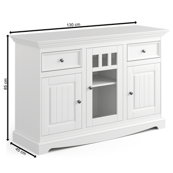 Komoda BELLU 3D biela 7