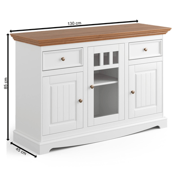 Komoda BELLU 3D dub/biela 9