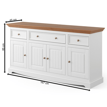 Komoda BELLU 4.3 dub/biela 5