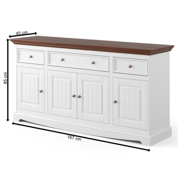 Komoda BELLU 4.3 orech/biela 6