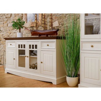 Komoda BELLU 4D orech/biela 1