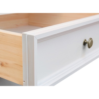 Komoda BELLU 4D orech/biela 4