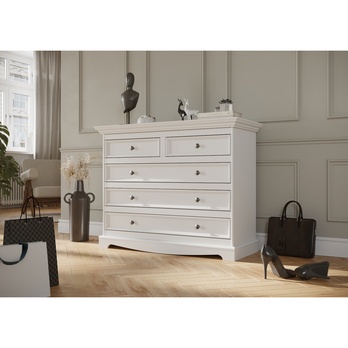 Komoda BELLU 5S biela 1