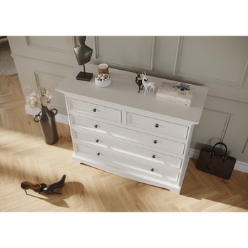 Komoda BELLU 5S biela 2