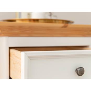 Komoda BELLU 5S borovica/biela 2