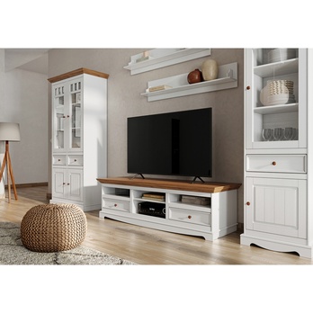 TV komoda BELLU II dub/biela 1