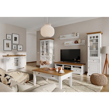 TV komoda BELLU II dub/biela 3