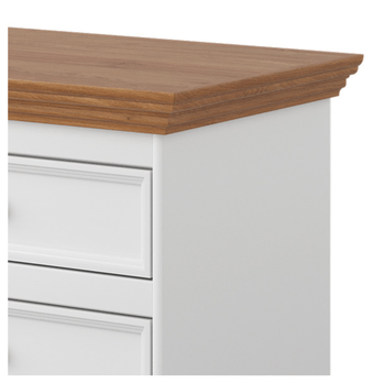 Nočný stolík BELLU dub/biela 1