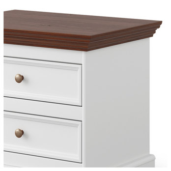 Nočný stolík BELLU orech/biela 1