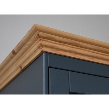 Vitrína BELLU borovica/grafit 5