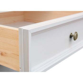 Vitrína BELLU ľavá, orech/biela 2