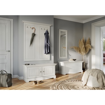 Skrinka na topánky BELLU biela 5